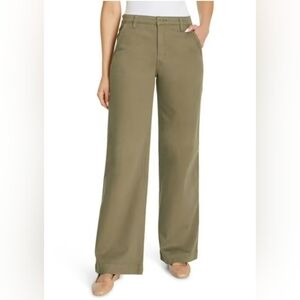 Nine‎ West Chino Style Wide-Leg Pants in Olive Sz 24
